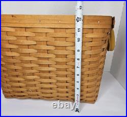 Longaberger 16 Newspaper Basket W Insert WithNEW Wrought Iron Stand & Wood Base Longaberger 16 Newspaper Basket W Insert WithNEW Wrought Iron Stand & Wood Base