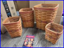 Longaberger 1990 All-American All-Around Basket Hostess set of 4 Vintage