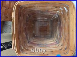 Longaberger 1990 All-American All-Around Basket Hostess set of 4 Vintage