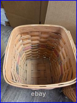 Longaberger 1990 All-American All-Around Basket Hostess set of 4 Vintage