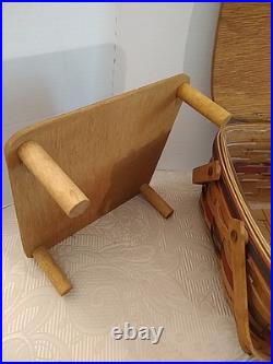 Longaberger 1991 Crisco American Pie Basket, Liner And Riser 1ST In Series L. Ed