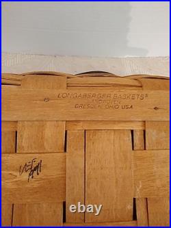 Longaberger 1991 Crisco American Pie Basket, Liner And Riser 1ST In Series L. Ed