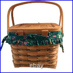 Longaberger 1992 Hostess Brown Remembrance Basket Set Medium