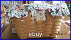 Longaberger 1993 Small Wash Laundry Basket Set basket liner protector