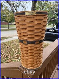 Longaberger 1994 JW Collection Umbrella Basket With Plastic Liner Original Box