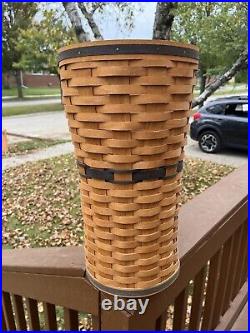 Longaberger 1994 JW Collection Umbrella Basket With Plastic Liner Original Box
