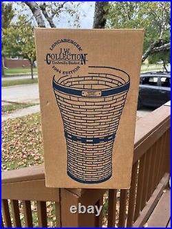 Longaberger 1994 JW Collection Umbrella Basket With Plastic Liner Original Box