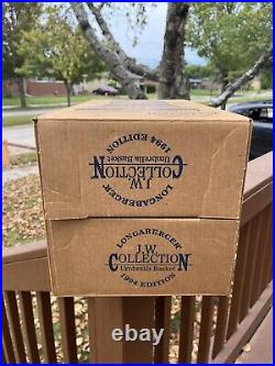 Longaberger 1994 JW Collection Umbrella Basket With Plastic Liner Original Box