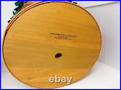 Longaberger 1995 Hostess Sewing Combo Emerald Vine Liners Fabric Lid Stackable