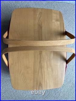 Longaberger 1995 Large Picnic Basket 17x16x14 with Lid, Liner & Protector