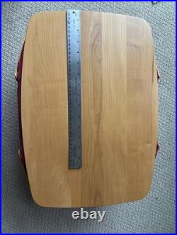 Longaberger 1995 Large Picnic Basket 17x16x14 with Lid, Liner & Protector