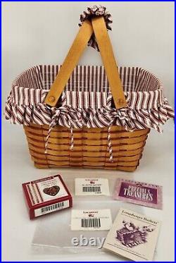 Longaberger 1995 Sweetheart Hostess Precious Treasures BasketLinerProtector