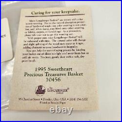 Longaberger 1995 Sweetheart Hostess Precious Treasures BasketLinerProtector