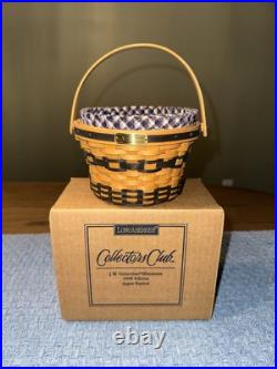 Longaberger 1996-2000 Miniature Baskets Lot Of 5 + Extras Longaberger 1996-2000 Miniature Baskets Lot Of 5 + Extras