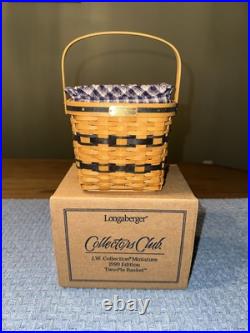 Longaberger 1996-2000 Miniature Baskets Lot Of 5 + Extras Longaberger 1996-2000 Miniature Baskets Lot Of 5 + Extras