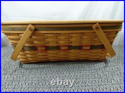 Longaberger 1996 Collectors Club Family Picnic Basket with Liner