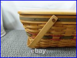 Longaberger 1996 Collectors Club Family Picnic Basket with Liner