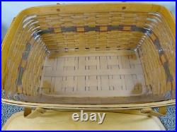 Longaberger 1996 Collectors Club Family Picnic Basket with Liner