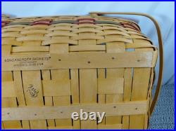 Longaberger 1996 Collectors Club Family Picnic Basket with Liner