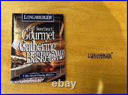 Longaberger 1997 sweetheart gourmet gathering basket blue accent weaving