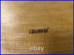 Longaberger 1997 sweetheart gourmet gathering basket blue accent weaving