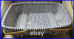 Longaberger 1997 sweetheart gourmet gathering basket blue accent weaving