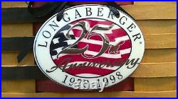 Longaberger 1998 25th Anniversary Collectors Club Flag Basket Set