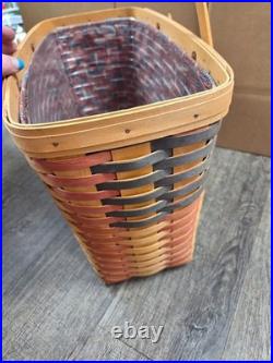 Longaberger 1998 25th Anniversary Flag Collection Club Handle Combo Basket