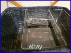 Longaberger 1999 Collectors Club Family Picnic Basket with Liner Dual protectors