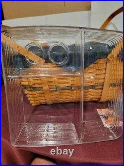 Longaberger 1999 Collectors Club Family Picnic Basket with Liner Dual protectors