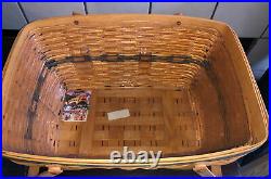 Longaberger 1999 Collectors Club LARGE FAMILY PICNIC Basket Complete Set NEW