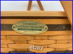 Longaberger 1999 Edition Traditions Collection Generosity Basket withLid & Liner