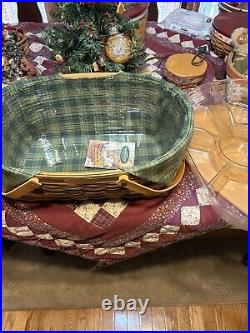 Longaberger 1999 Traditions Collection Generosity Basket with Protectors & Liner