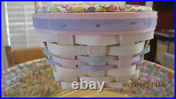 Longaberger 2000 Century Celebration Whitewashed Easter/Jelly Bean Baskets Set