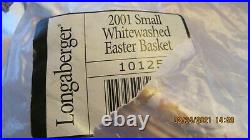 Longaberger 2000 Century Celebration Whitewashed Easter/Jelly Bean Baskets Set