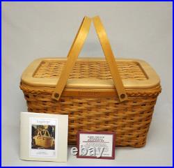 Longaberger 2000 Dave Longaberger Founder's Basket and Lid in Original Boxes