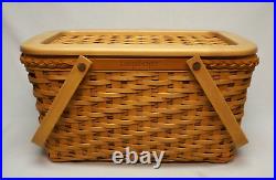 Longaberger 2000 Dave Longaberger Founder's Basket and Lid in Original Boxes