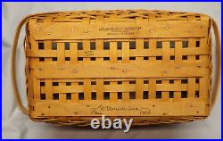 Longaberger 2000 Dave Longaberger Founder's Basket and Lid in Original Boxes