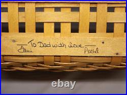 Longaberger 2000 Dave Longaberger Founder's Basket and Lid in Original Boxes