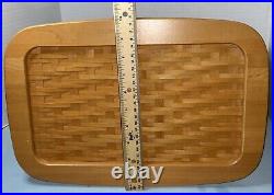 Longaberger 2000 Founder's Market Basket Handwoven With Lid To Dad With Love EUC