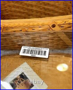 Longaberger 2000 Founder's Market Basket Handwoven With Lid To Dad With Love EUC