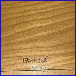Longaberger 2000 Founder's Market Basket with Lid and Custom Plastic Liner
