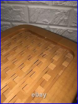 Longaberger 2000 Founder's Market Basket with Woven Lid Liner Protector