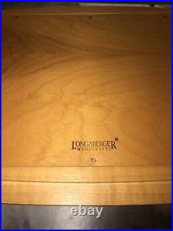 Longaberger 2000 Founder's Market Basket with Woven Lid Liner Protector