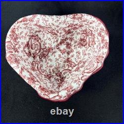 Longaberger 2000 Little Love Red Sweetheart Baskets & Heart to Heart Stand Set