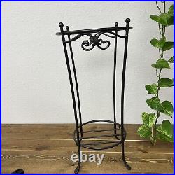 Longaberger 2000 UMBRELLA Basket Protector WROUGHT IRON STAND Vintage