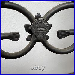 Longaberger 2000 UMBRELLA Basket Protector WROUGHT IRON STAND Vintage