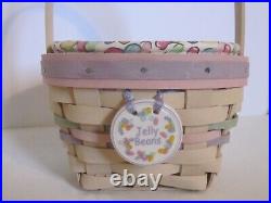 Longaberger 2000 WW Small & Large Easter Jelly Bean Baskets + Prot + Liners + TO