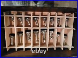 Longaberger 2001 Chess/Checkerboard Basket solid Pewter MINT Chess set! A-11