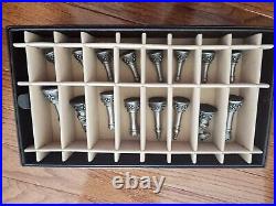 Longaberger 2001 Chess/Checkerboard Combo Basket solid Pewter Chess set Father's